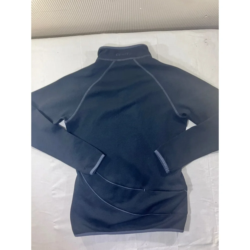 Craft Sportswear Men's Black L2 Insulation 1/4 Zip Fleece‎ Pullover Top Size S